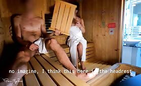 SAUNA ADVENTURE: A Sexy Woman Sees My Hard Cock And She Doesn't Resist