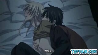 Two Gay Hentai Kissing And Having Love In The Bed